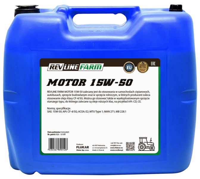 REVFARM MOT 15W50 20L