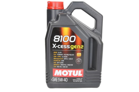 8100 X-CESS GEN2 5W40 4L