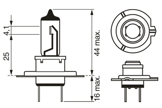Bec H7 55W Bosch