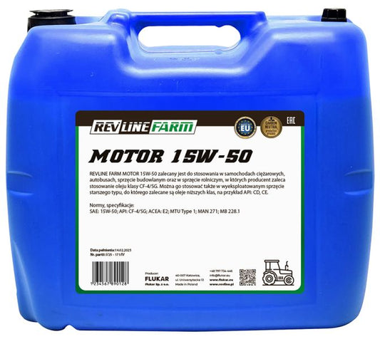 REVFARM MOT 15W50 20L