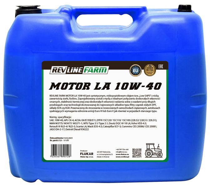 REVFARM MOT LA 10W40 20L